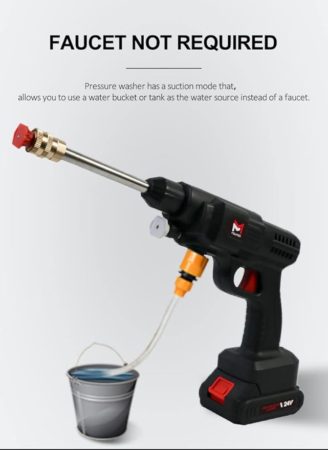 Cordless car wash gun