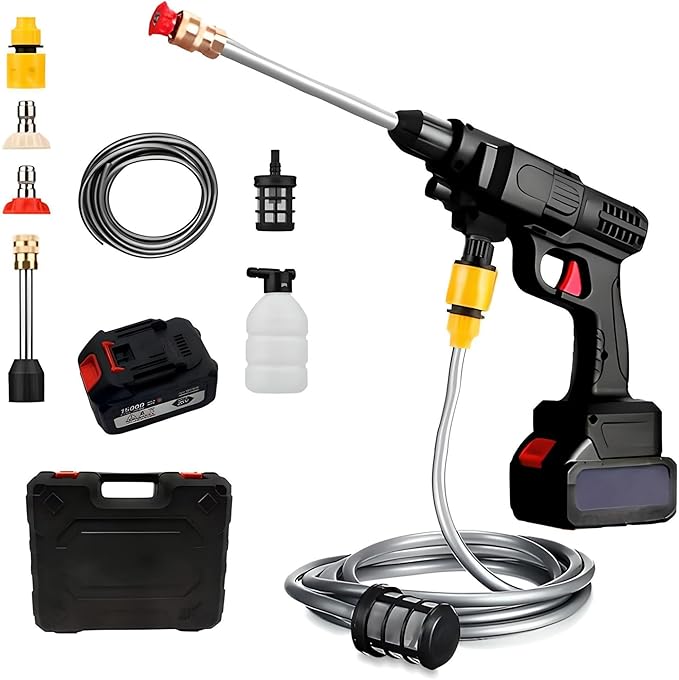 Cordless car wash gun