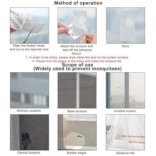 Adhesive window net