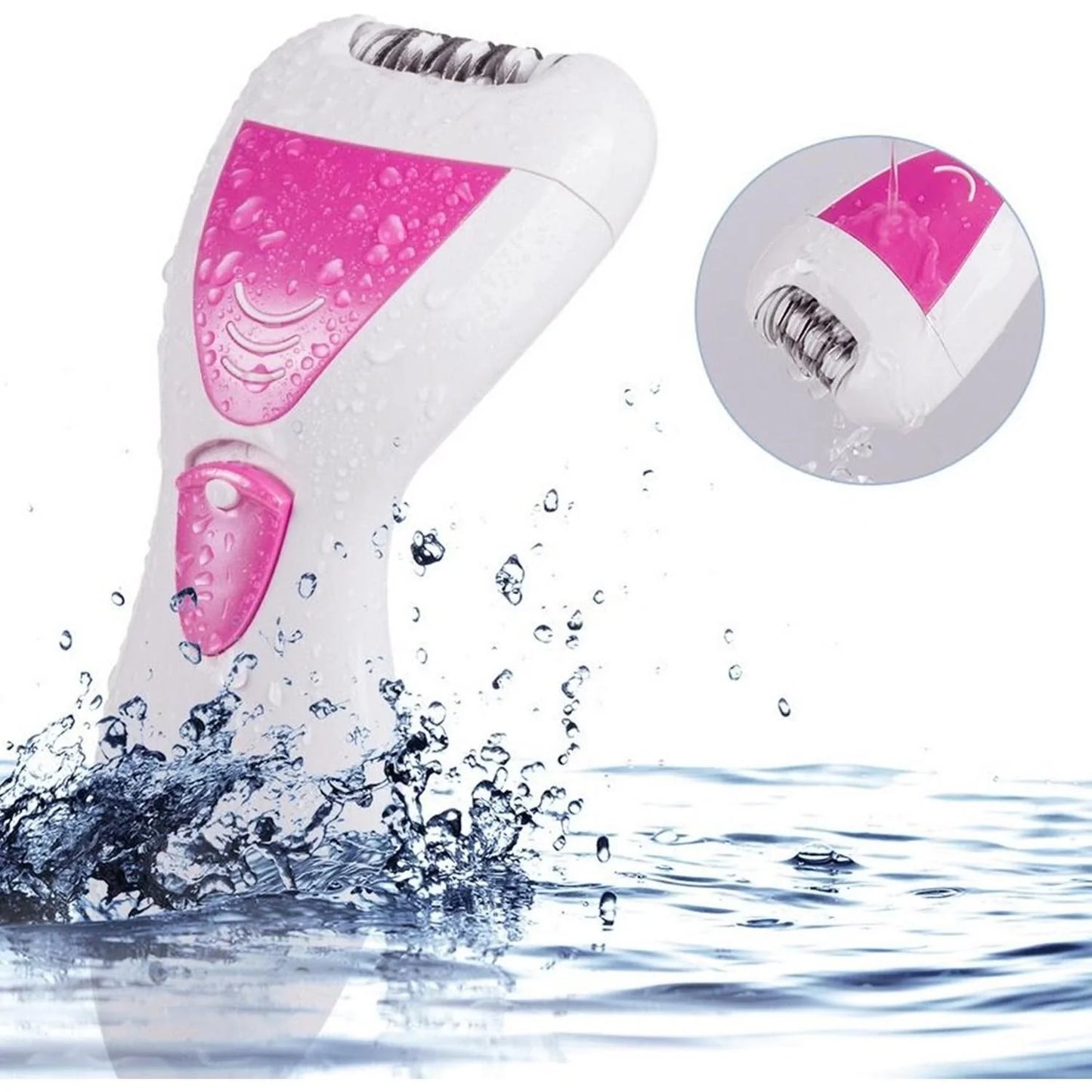 Hair removal and skin cleaning device