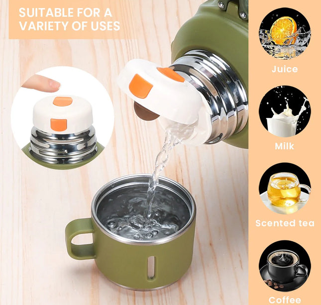 مطاره دي كادي حافظة للحرارة سعة 1 لتر