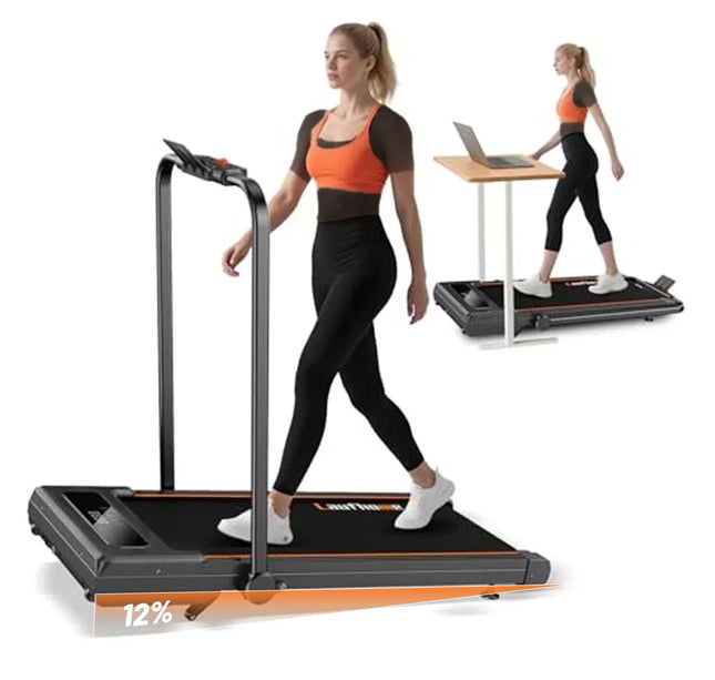 جهاز المشي بلاك بول بزاوية ارتفاع 12% مع ميزة البلوتوث والاستاند