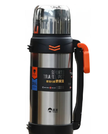 دي كادي مطاره حافظة للحرارة سعة 2.5 لتر - فضي