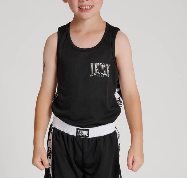 ICONIC BOXING SINGLET black