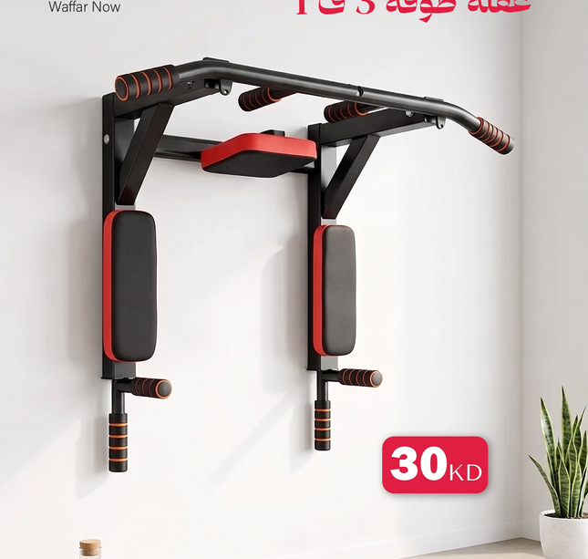 3-in-1 Wall Pull-Up Bar