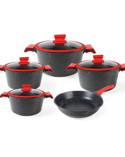 أوسفي يو إم سي طقم أواني طهي من الرخام 17 قطعة