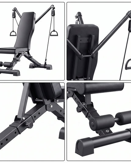 Adjustable Bench with Resistance Bands