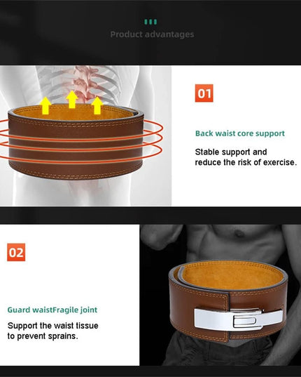 حزام رفع الاثقال اسود