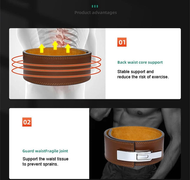 حزام رفع الاثقال اسود