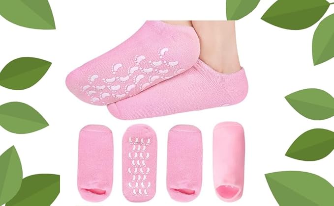 Moisturizing silicone socks for feet 