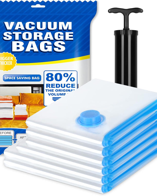 اكياس ملابس مضغوطه 5قطع مع منفاخ