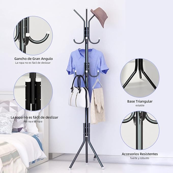 Clothes and bag hanging stand