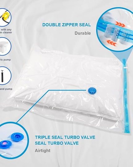 اكياس ملابس مضغوطه 5قطع مع منفاخ