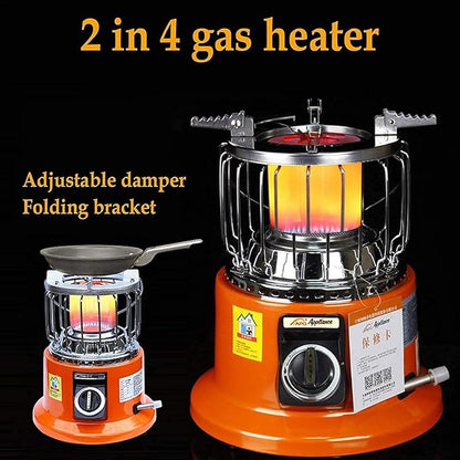 Gas heater with lighter 