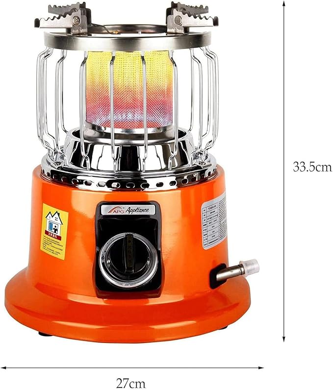 Gas heater with lighter 