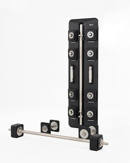 مجموعة دامبل مع بار متغير وزن 25كيلو لون اسودD600