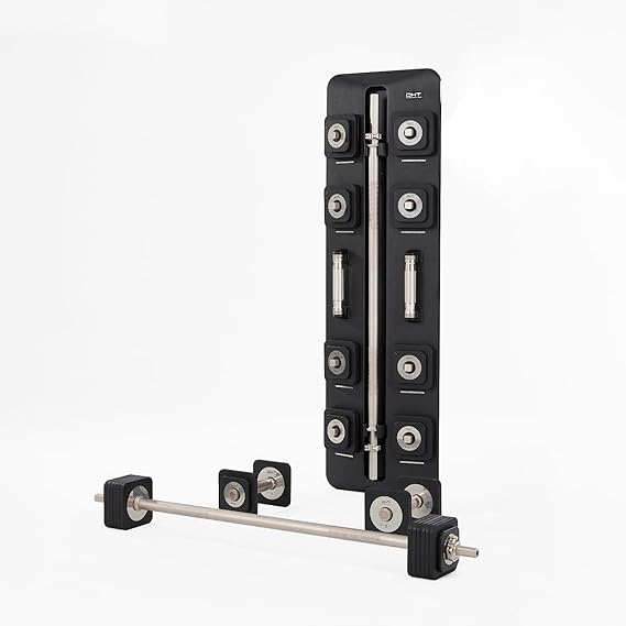 مجموعة دامبل مع بار متغير وزن 25كيلو لون اسودD600