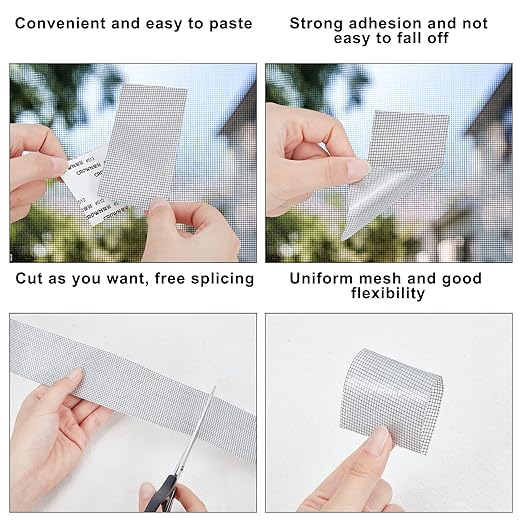 Adhesive window net 