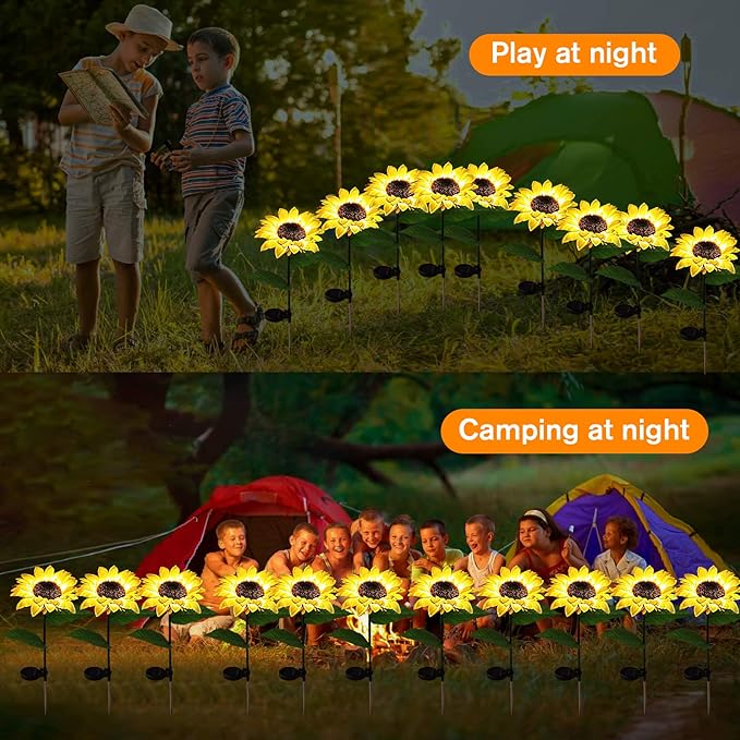 2pcs Flower Garden Lights