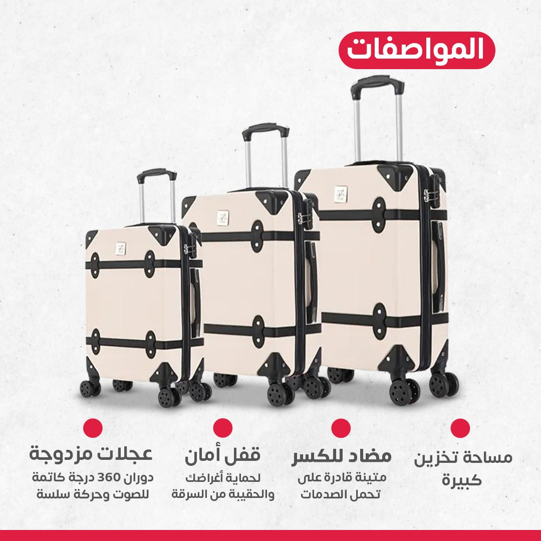 Leather travel bags 3 pieces